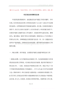 市区依法治理情况总结.docx
