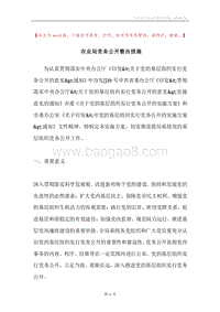 农业局党务公开整治措施.docx