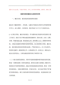 旅游局规范廉洁从政剖析材料.docx