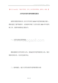 大学生村官年度考核情况报告.docx