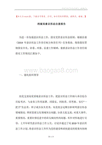 档案局意识形态自查报告.docx