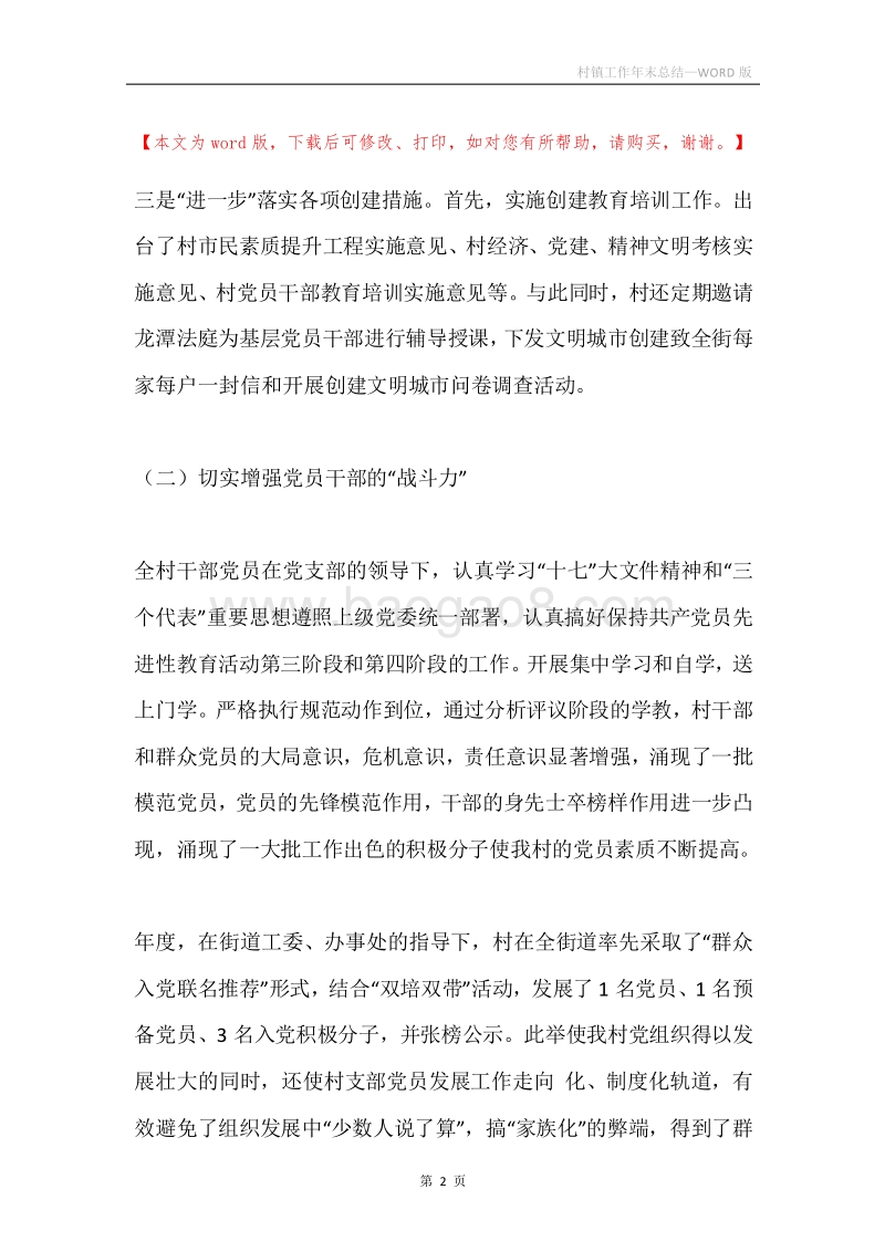 村镇工作年末总结.docx_第2页