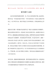 秘书实践个人总结.docx
