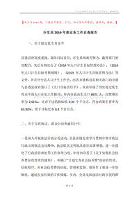 计生局2019年度业务工作自查报告.docx