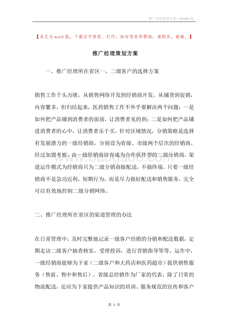 推广经理策划方案.docx_第1页