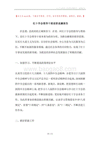红十字会领导干部述职述廉报告.docx