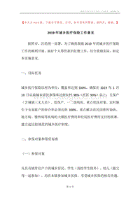 2019年城乡医疗保险工作意见.docx
