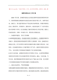 城管局团总支工作汇报.docx