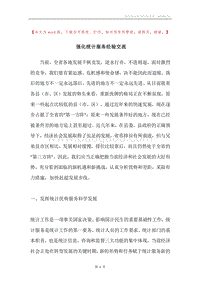 强化统计服务经验交流.docx
