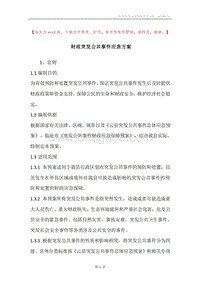 财政突发公共事件应急方案.docx