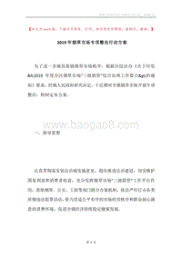 2019年烟草市场专项整治行动方案.docx