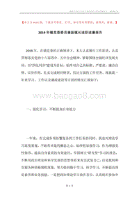 2019年镇党委委员兼副镇长述职述廉报告.docx