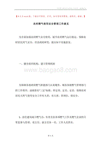 农村燃气使用安全管理工作意见.docx