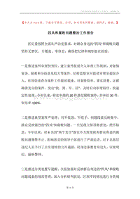 四风和腐败问题整治工作报告.docx