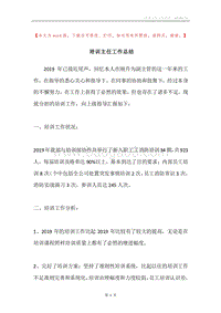 培训主任工作总结.docx
