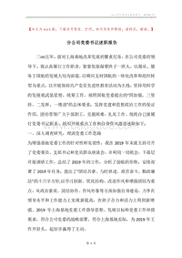 分公司党委书记述职报告.docx