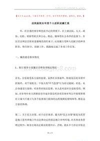 法院副院长年度个人述职述廉汇报.docx