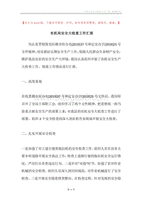 农机局安全大检查工作汇报.docx