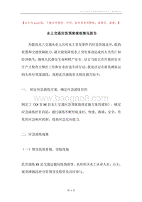 水上交通应急预案演练情况报告.docx