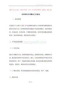 农村财务专项整治工作意见.docx
