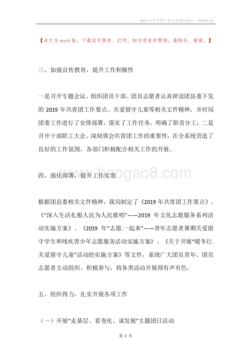 2019年共青团工作自查情况报告.docx_第2页