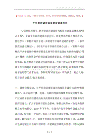平价商店诚信体系建设调查报告.docx