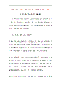 红十字会廉政教育学习专题报告.docx