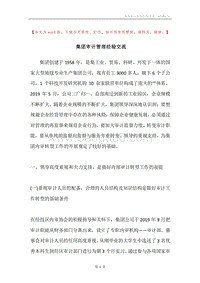 集团审计管理经验交流.docx