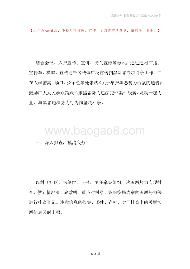“五措并举”扫黑除恶工作汇报.docx_第2页