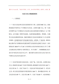 社区文化大院建设报告.docx