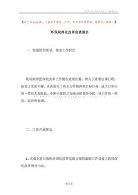 环保局深化改革自查报告.docx