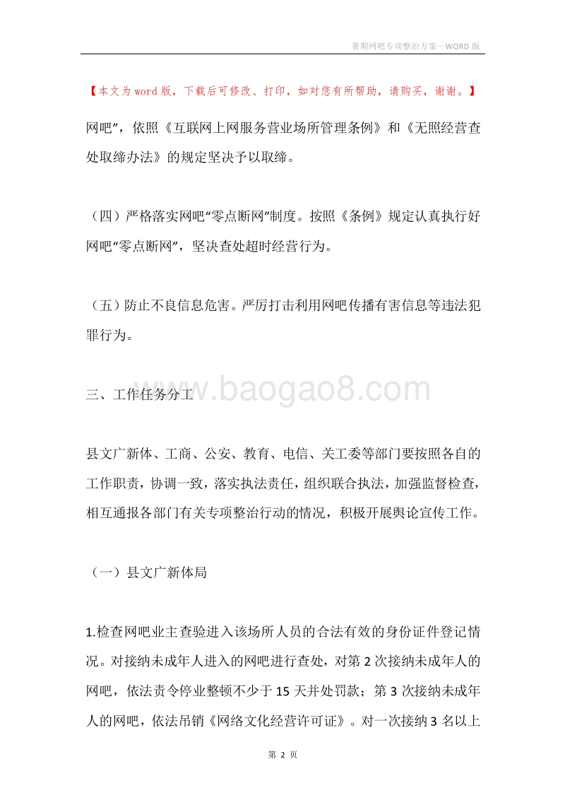 暑期网吧专项整治方案.docx_第2页