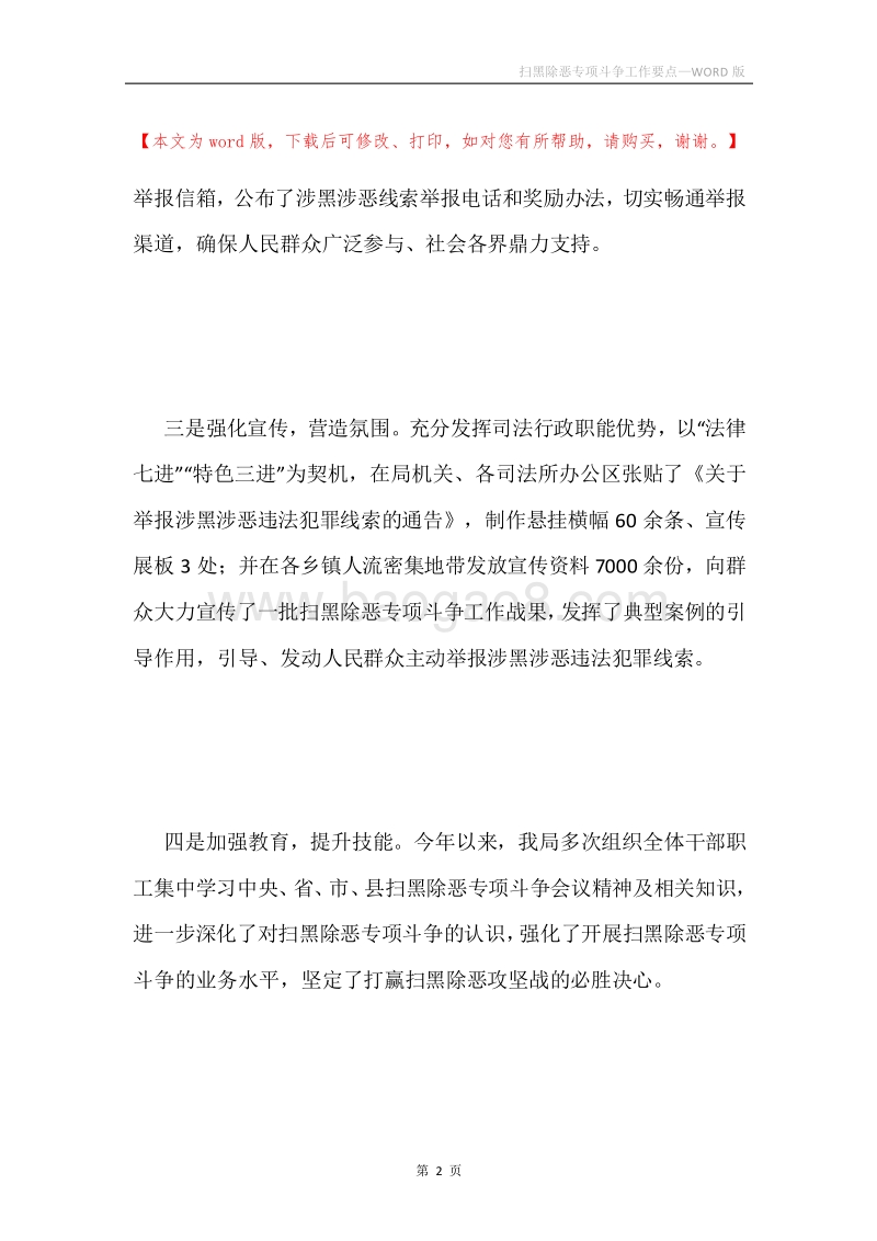 扫黑除恶专项斗争工作要点.docx_第2页
