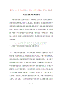 开发区地税队伍调查报告.docx