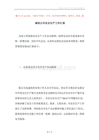 城投公司安全生产工作汇报.docx