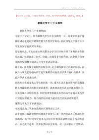 暑期大学生三下乡感想.docx