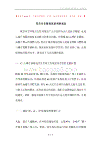 某县市容管理现状调研报告.docx
