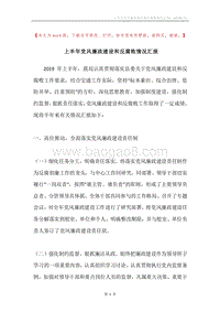 上半年党风廉政建设和反腐败情况汇报.docx