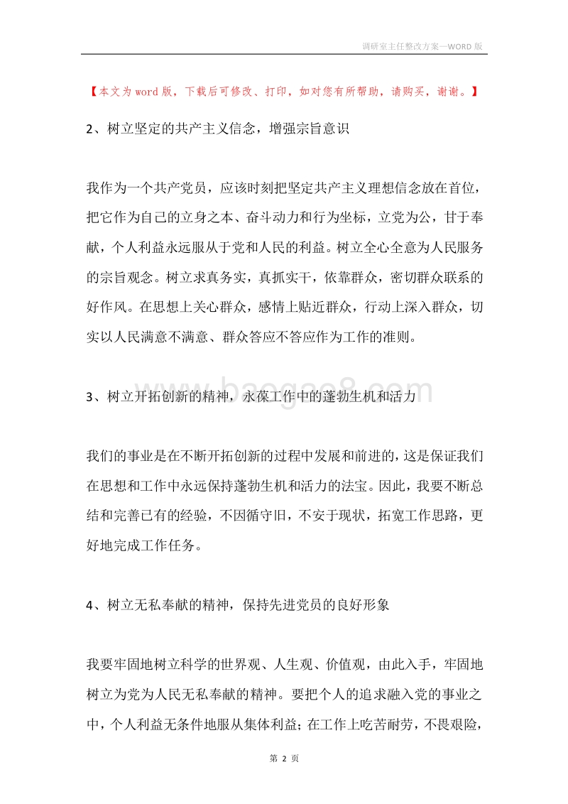 调研室主任整改方案.docx_第2页