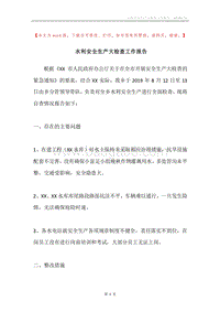 水利安全生产大检查工作报告.docx