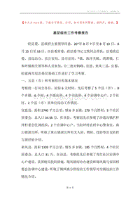 基层综治工作考察报告.docx