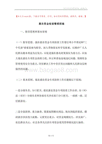 惠农资金检查整顿措施.docx