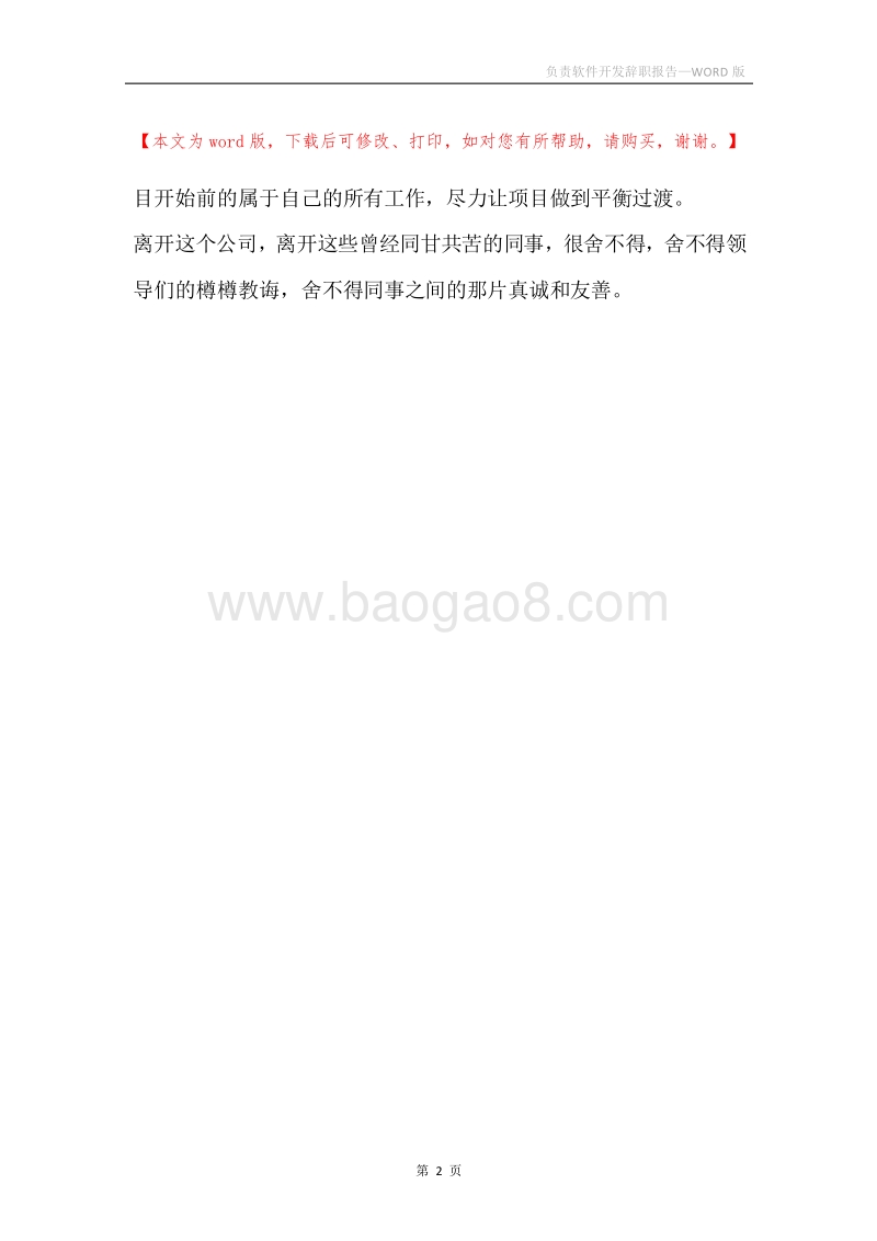 负责软件开发辞职报告.docx_第2页
