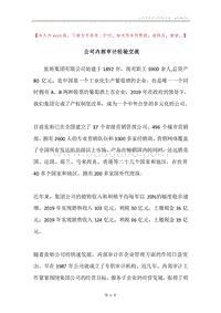 公司内部审计经验交流.docx