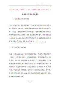 旅游局六五普法自查报告.docx