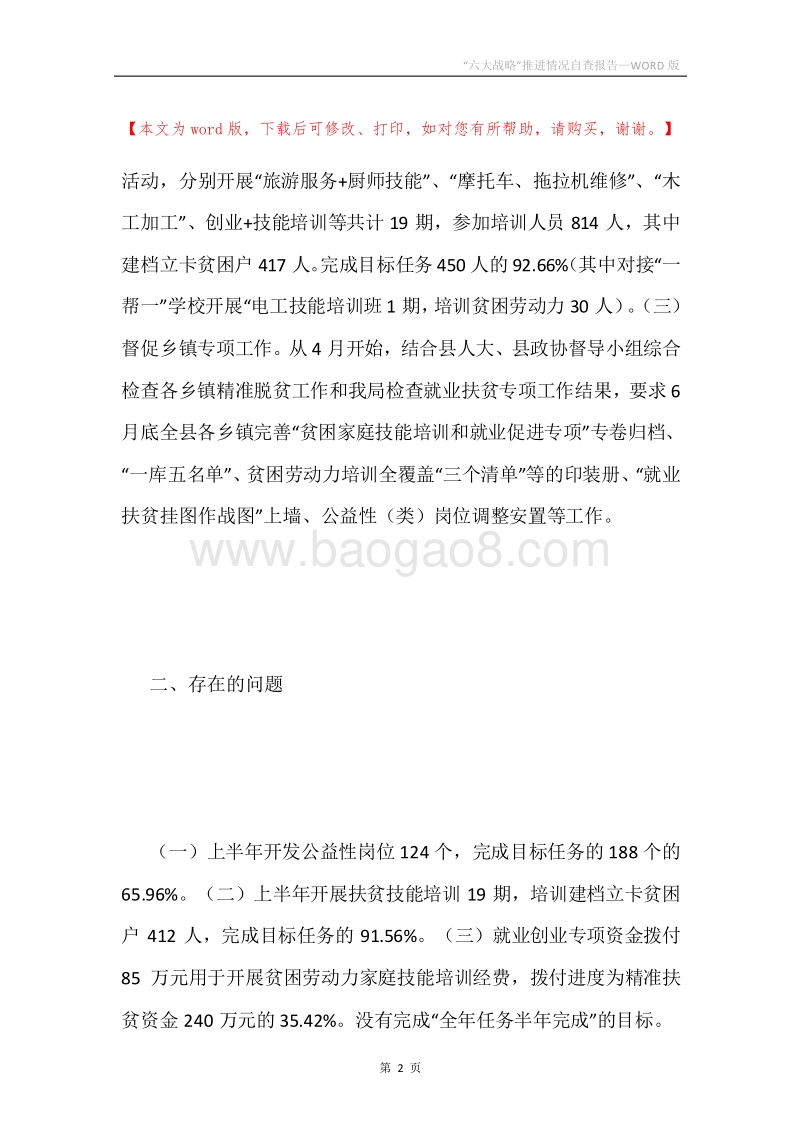 “六大战略”推进情况自查报告.docx_第2页