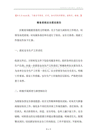 粮食系统安全落实报告.docx