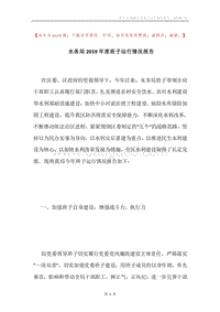 水务局2019年度班子运行情况报告.docx