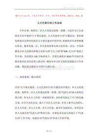 人大代表行动工作总结.docx