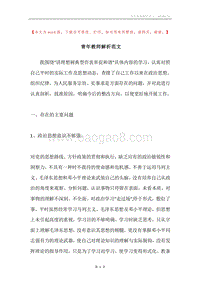 青年教师解析范文.docx